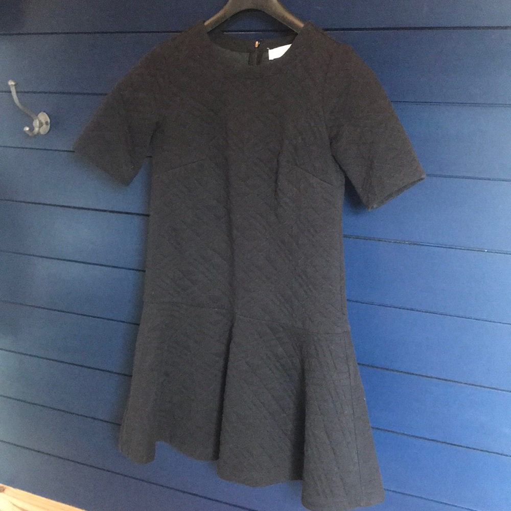 Loft Quilted Black dress